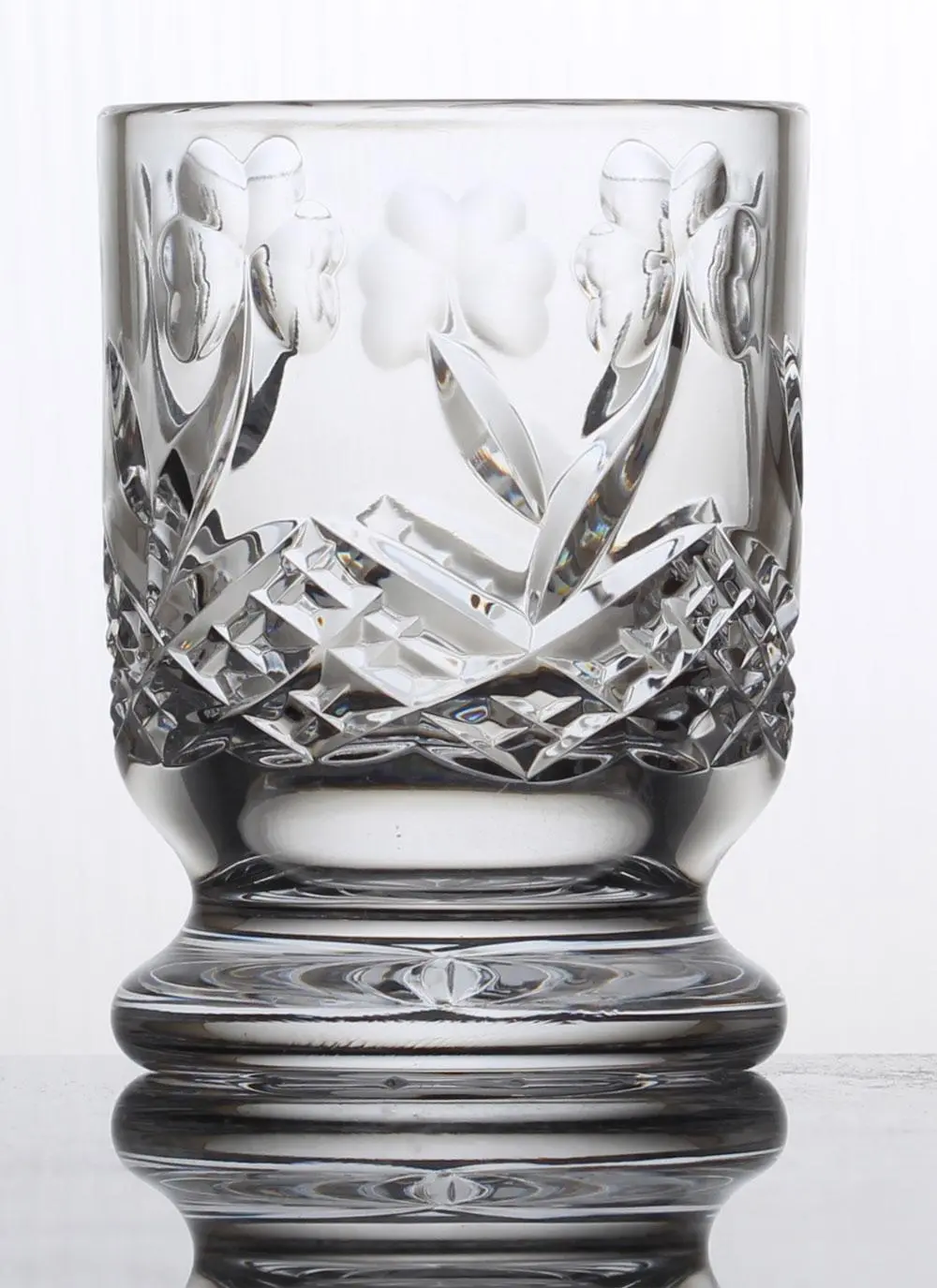 Emerald Crystal Shamrock 4'' Votive