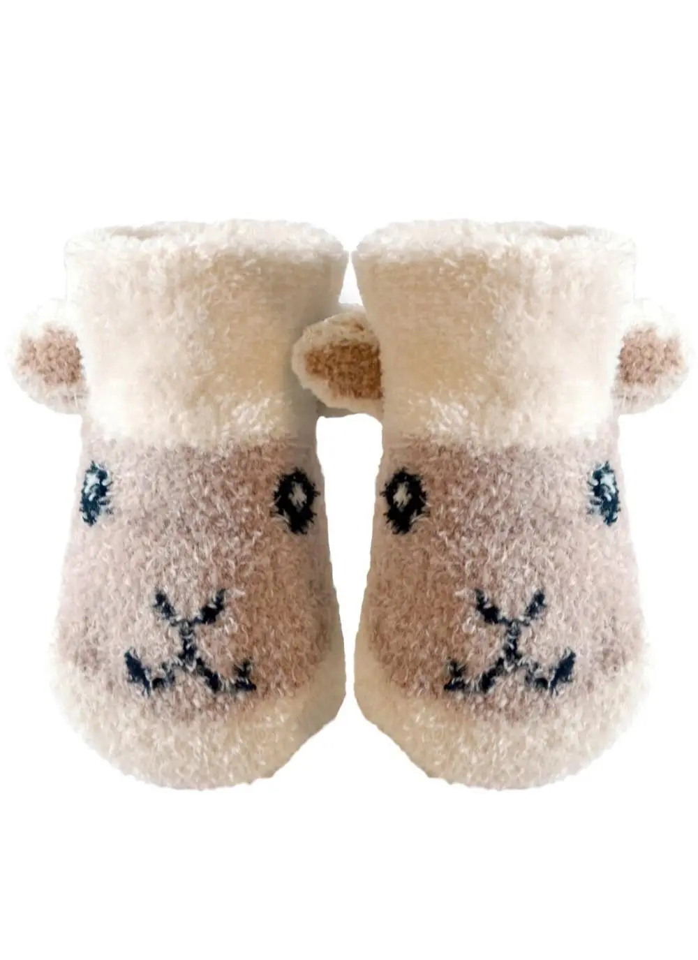  Sheep Hat & Booties Set Cream
