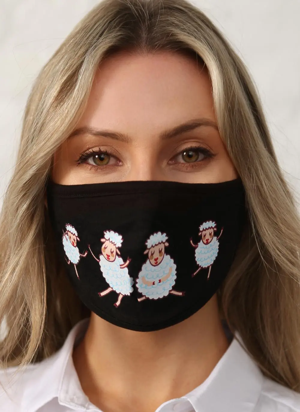 Sheep Double Layer Cotton Face Masks Set of 5