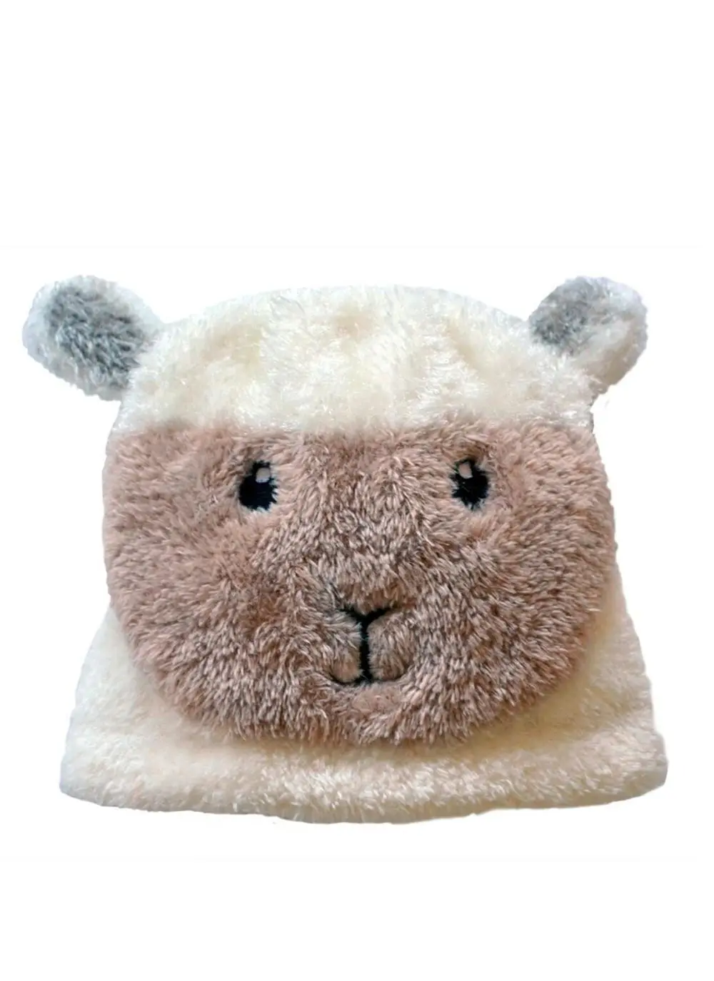  Sheep Hat & Booties Set Cream