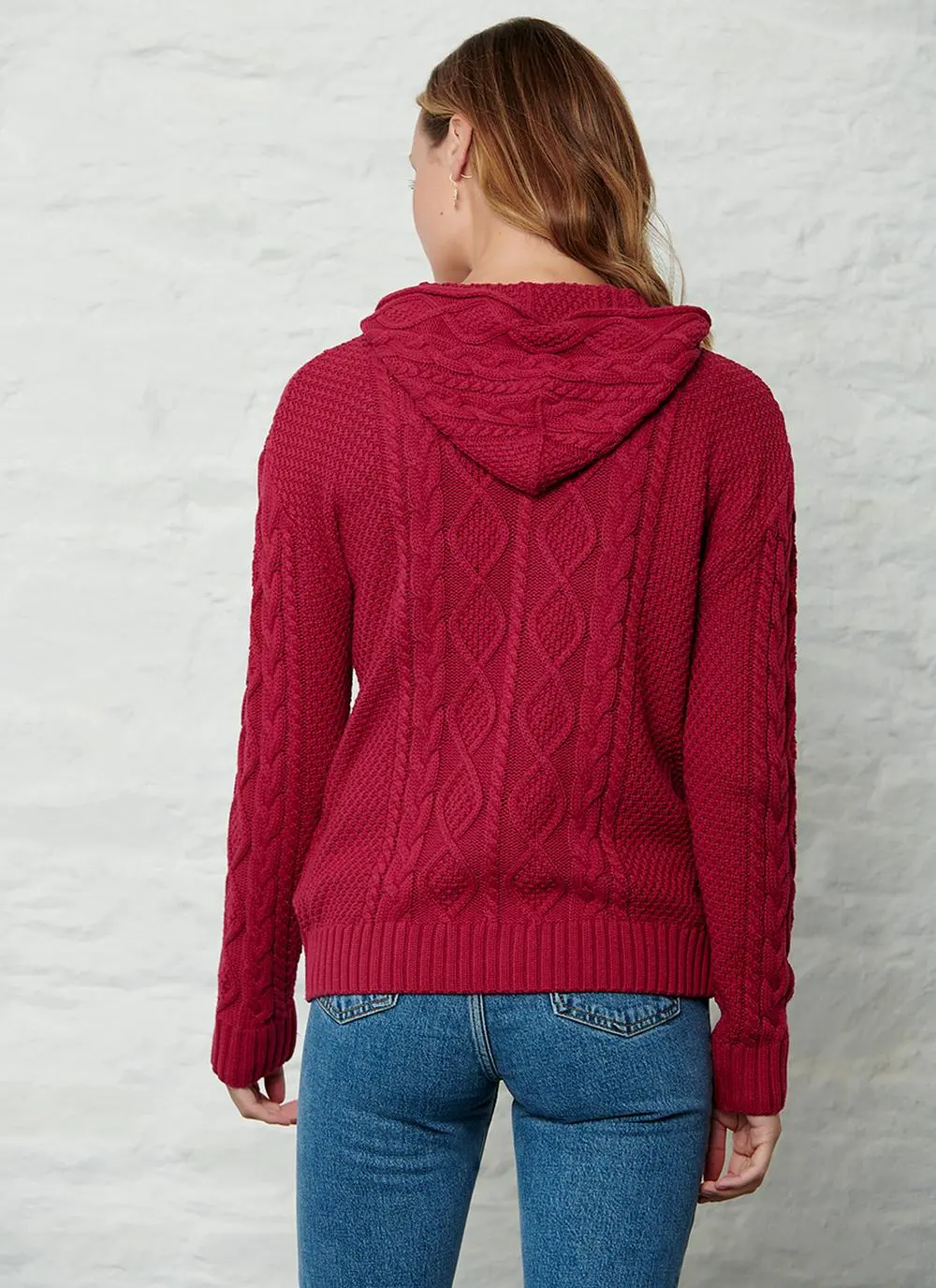 Sinead Cotton Aran Hoodie