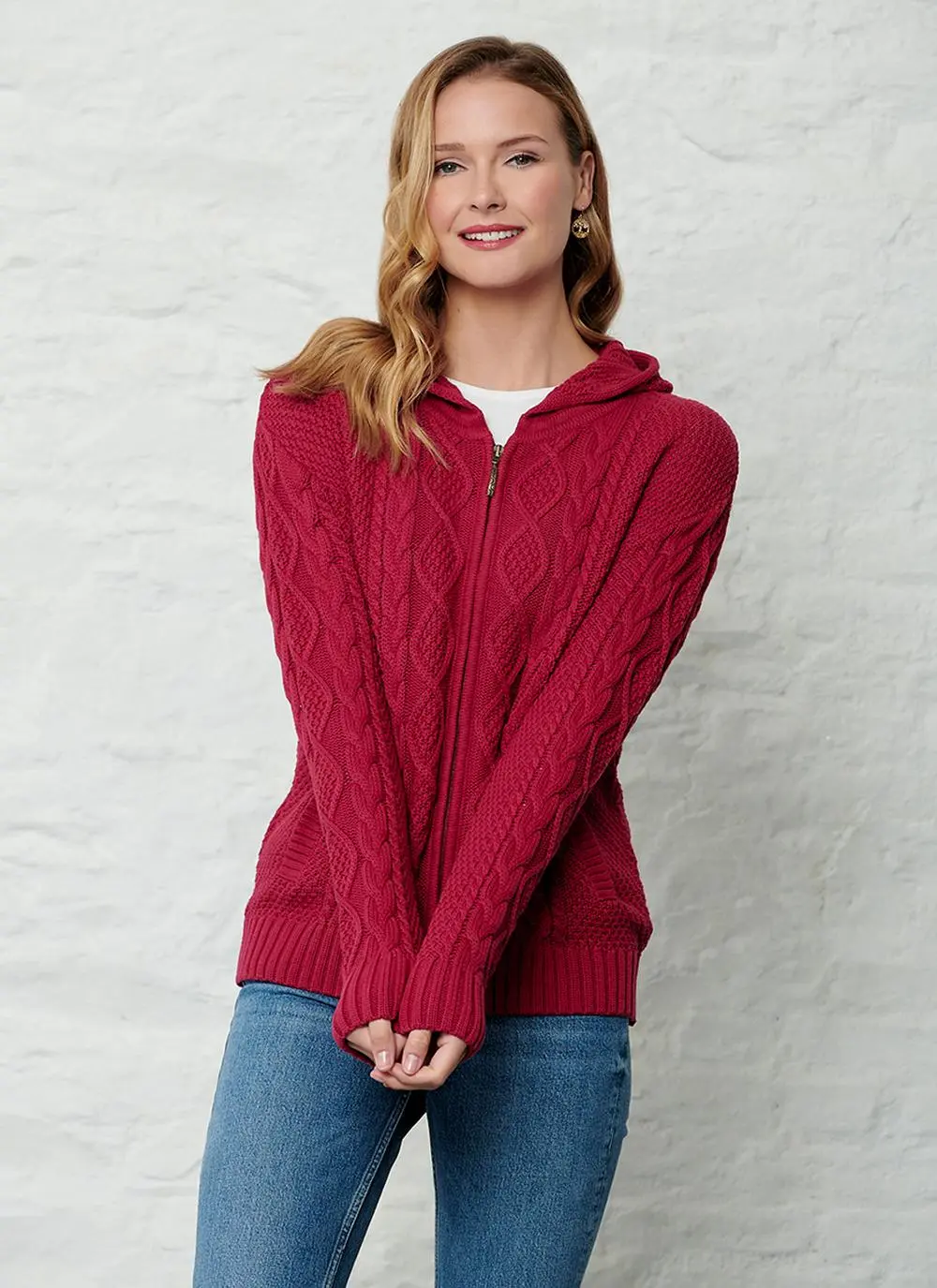 Sinead Cotton Aran Hoodie