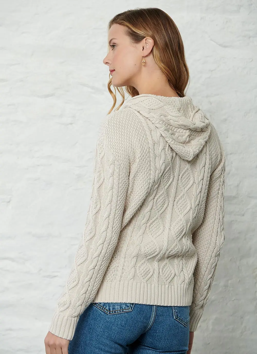 Sinead Cotton Aran Hoodie