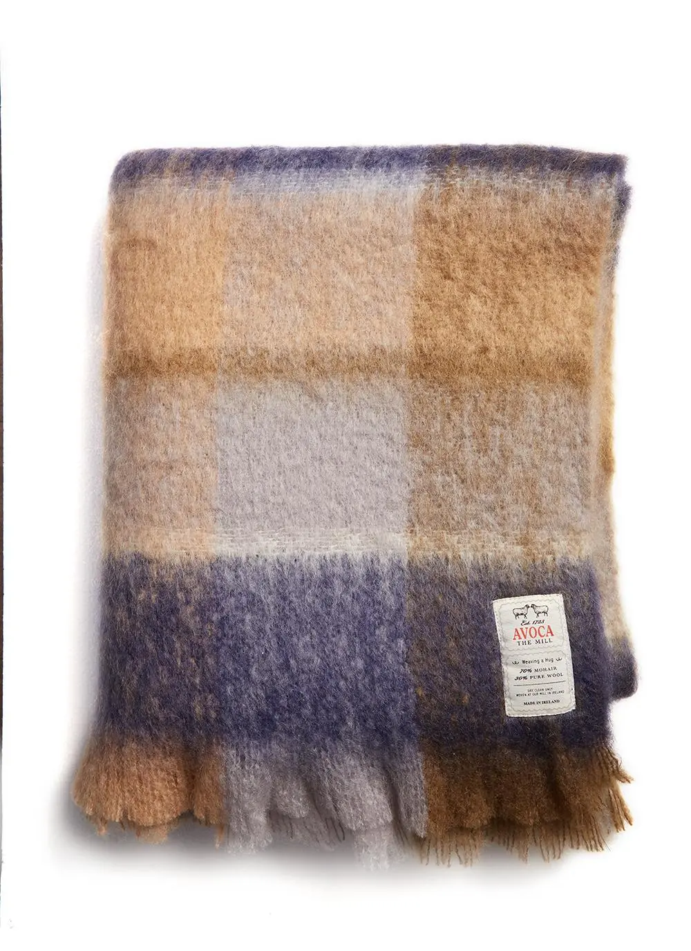Sky Meets Land Mohair Throw