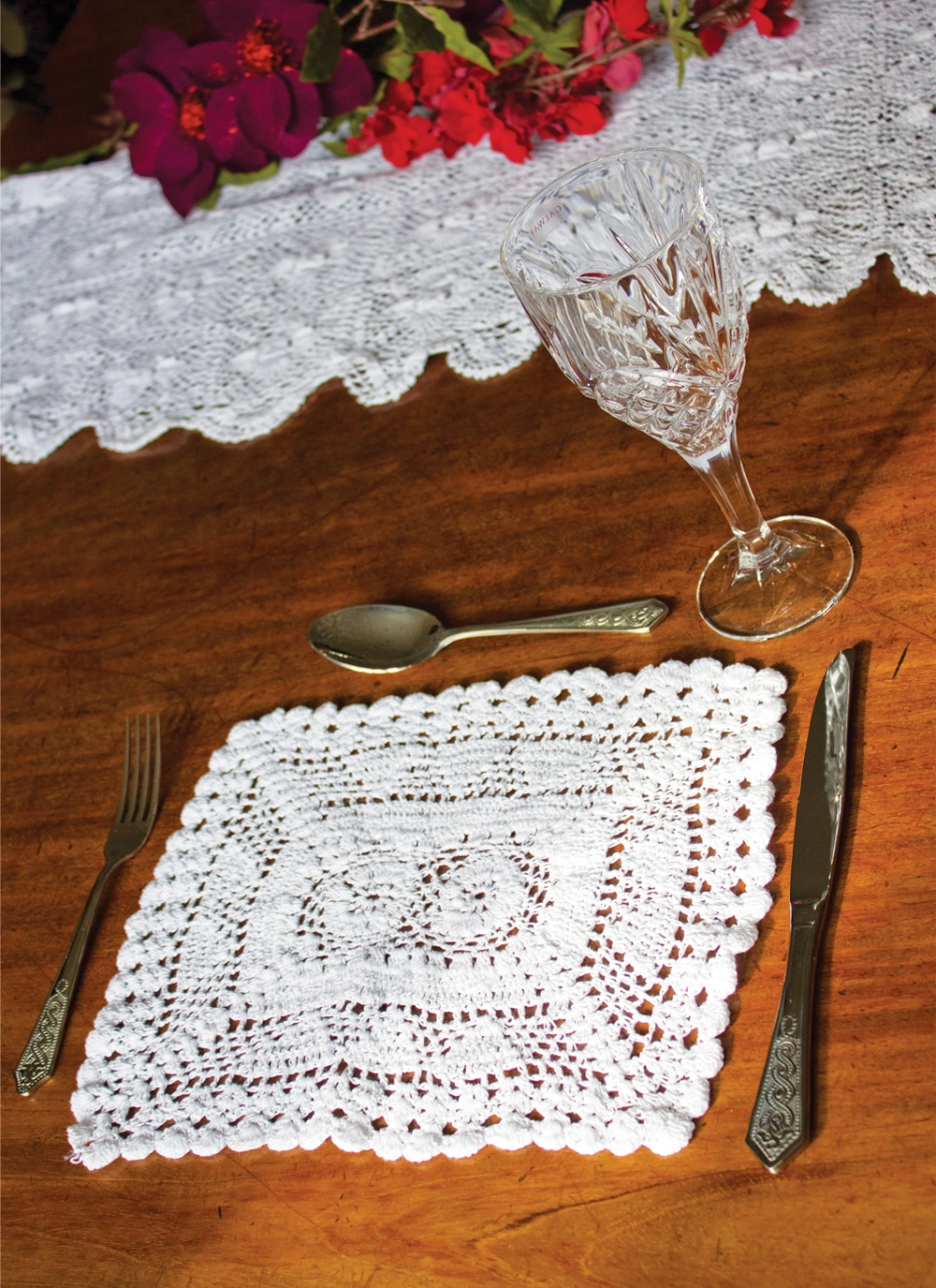 Lace Placemats 8'' X 12'' Set of 6