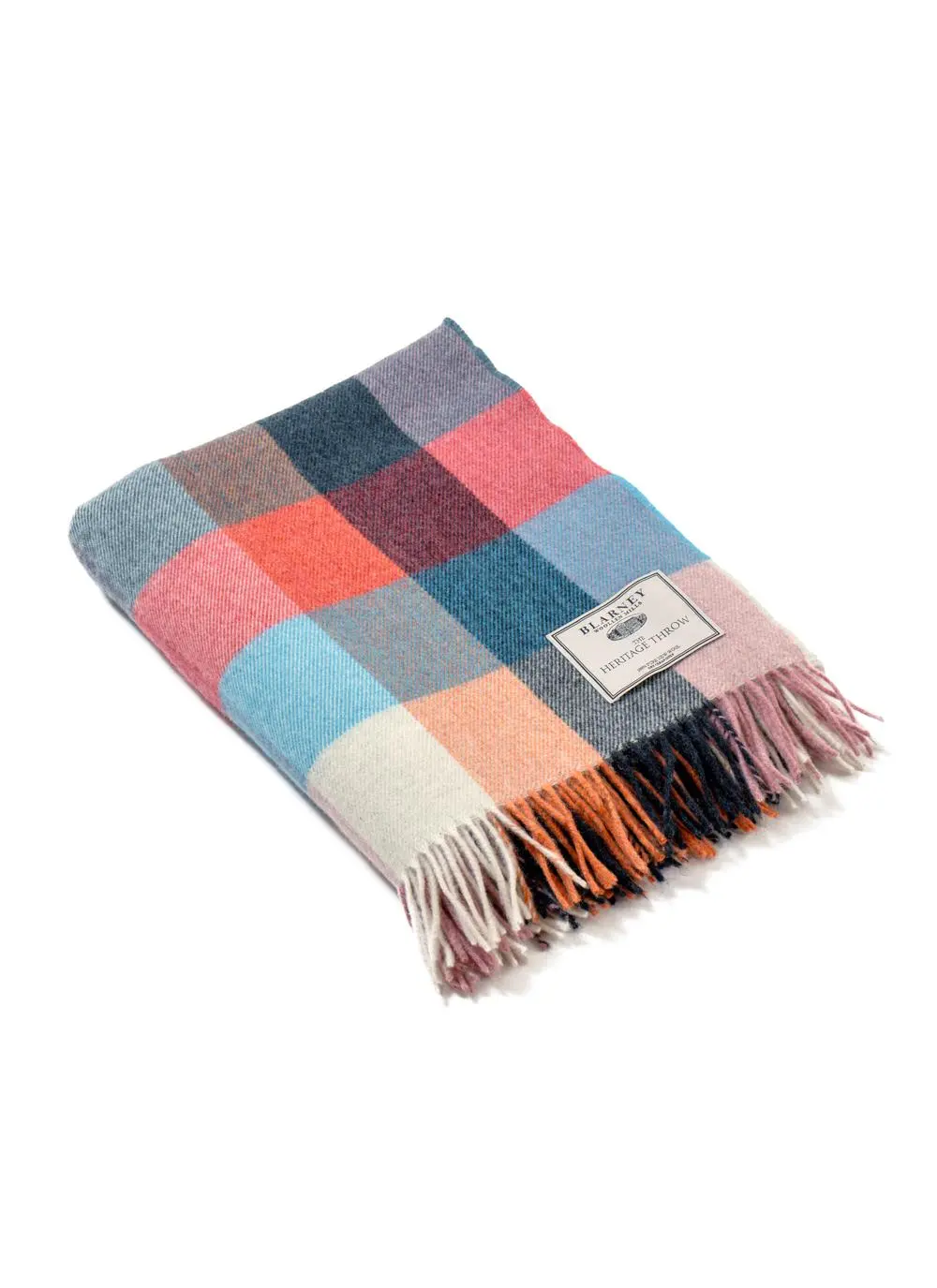 Sorbet Check Lambswool Throw 
