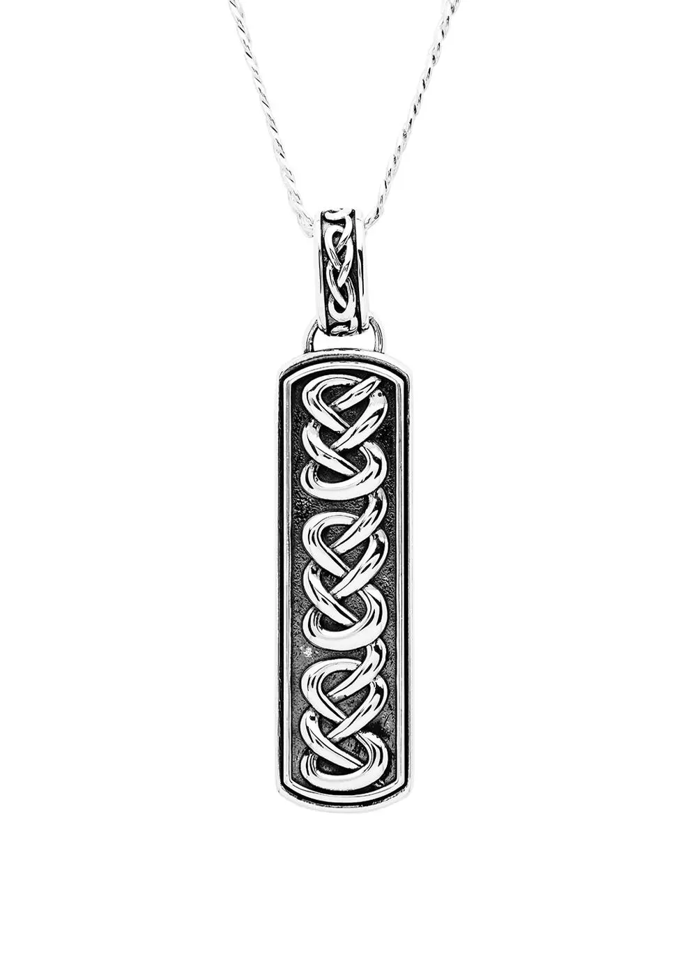 Exquisite Sterling Silver Celtic Knot Necklace: Symbol of Unity