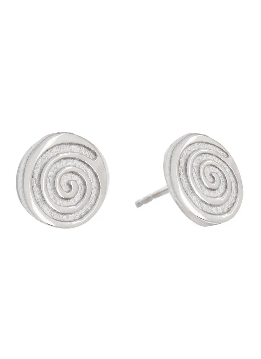 Sterling Silver Celtic Spiral Stud Earrings
