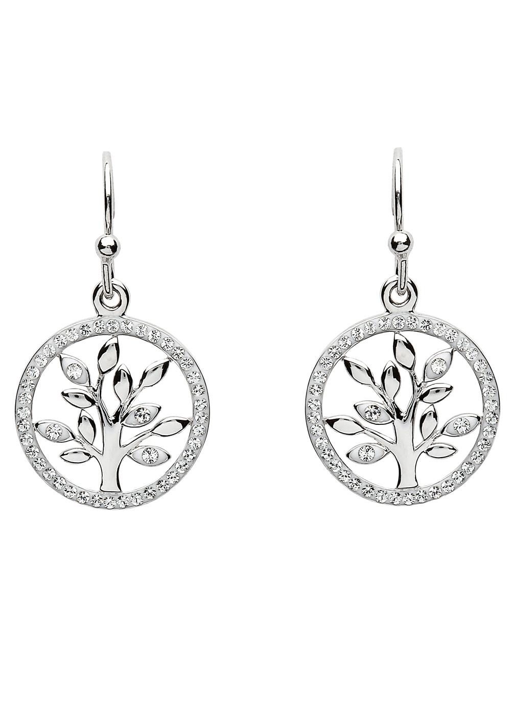Sterling Silver Tree of Life Earrings 