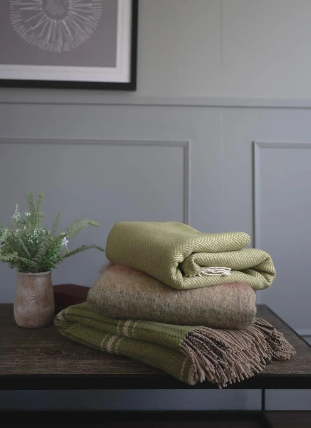 Red Sky Mohair Wool Throw