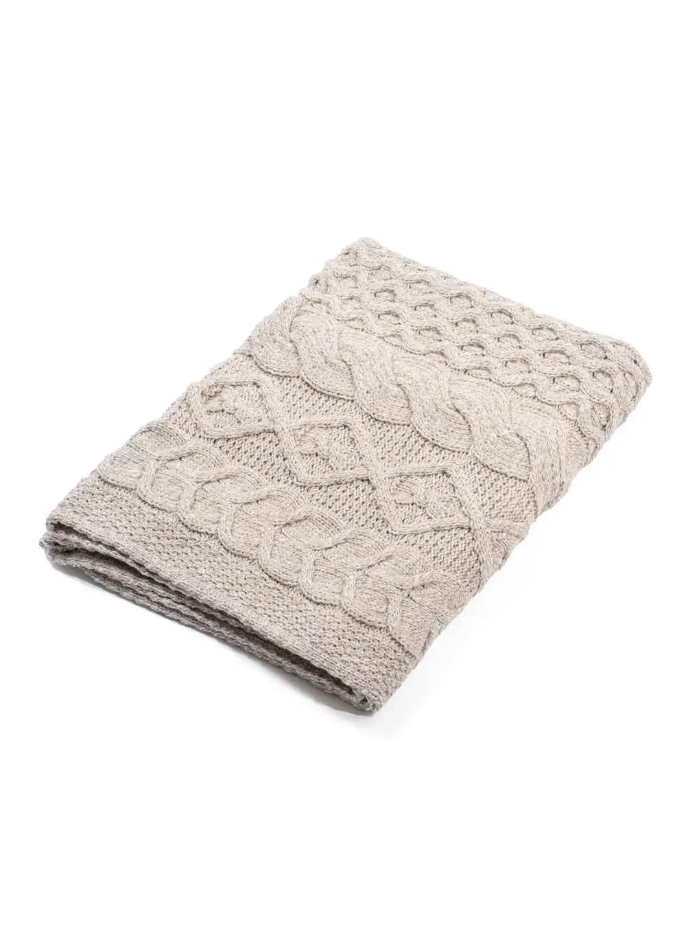 Supersoft Patchwork Aran Throw