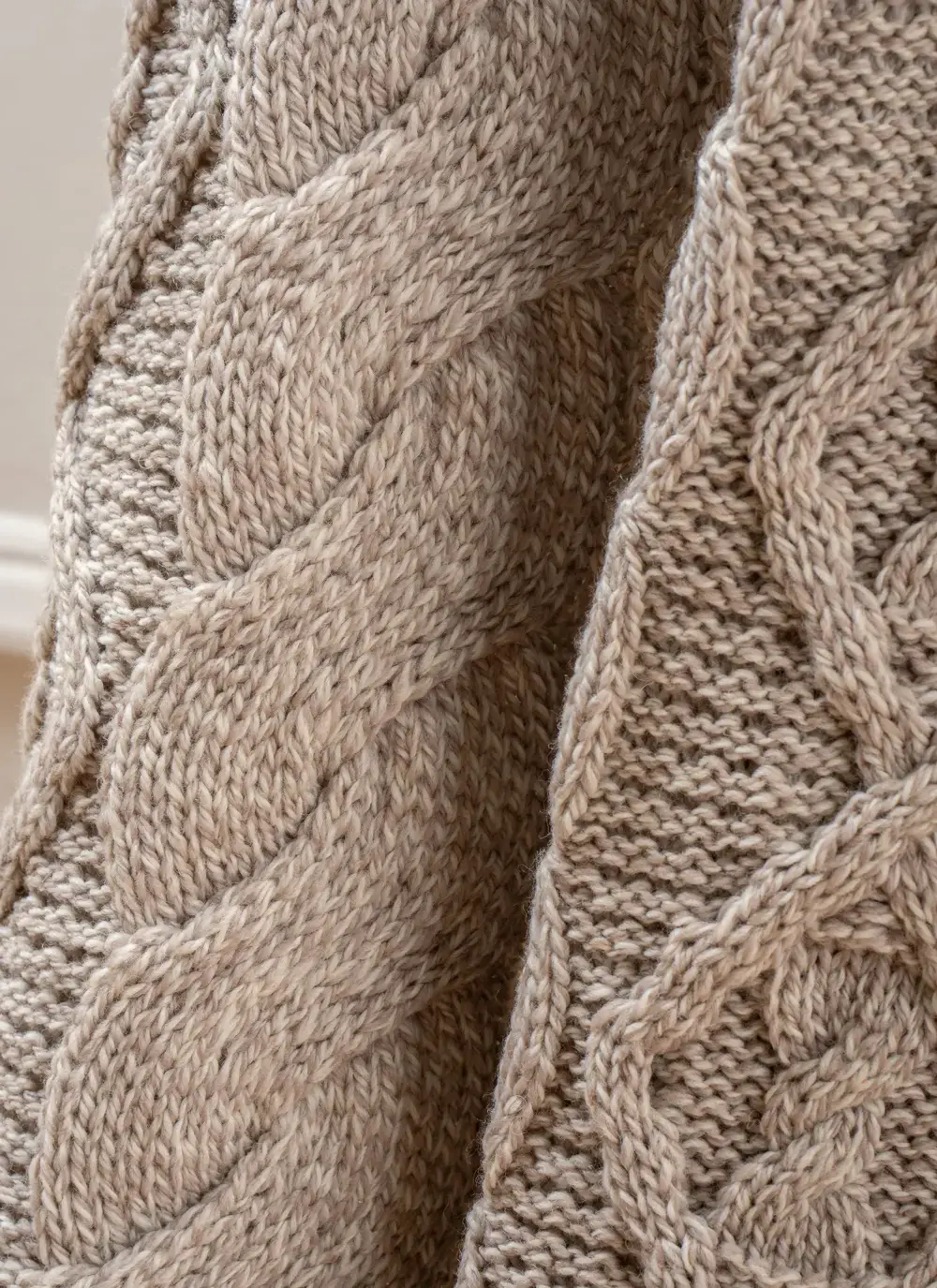 Supersoft Patchwork Aran Throw