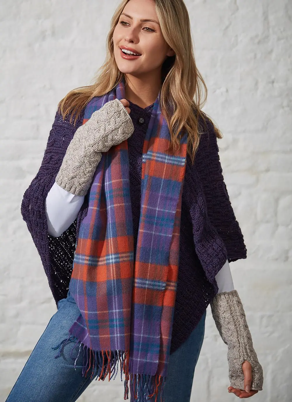 Supersoft Merino Wool Cable Handwarmers