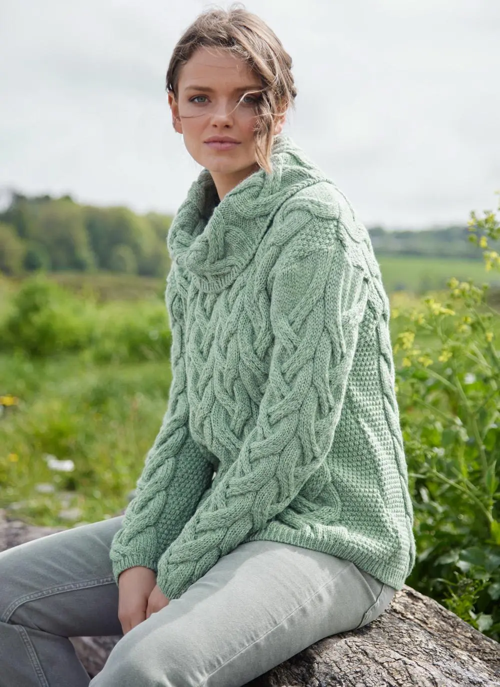 Supersoft Merino Wool Cowl Neck Sweater