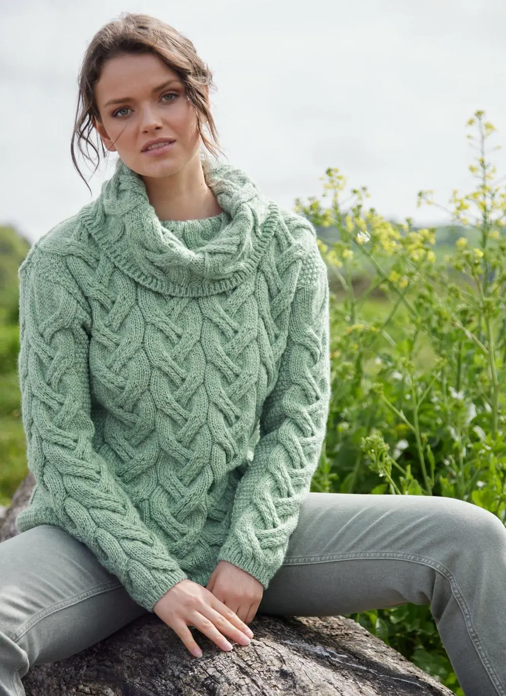 Supersoft Merino Wool Cowl Neck Sweater