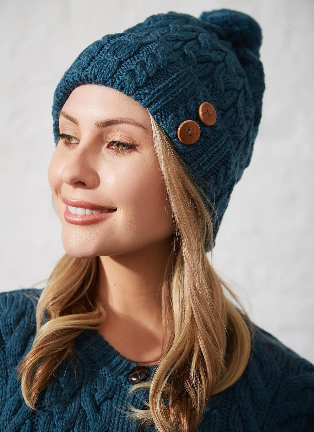 Supersoft Merino Wool Pom Pom Hat