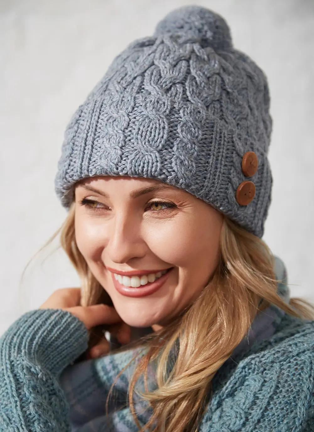 Supersoft Merino Wool Pom Pom Hat
