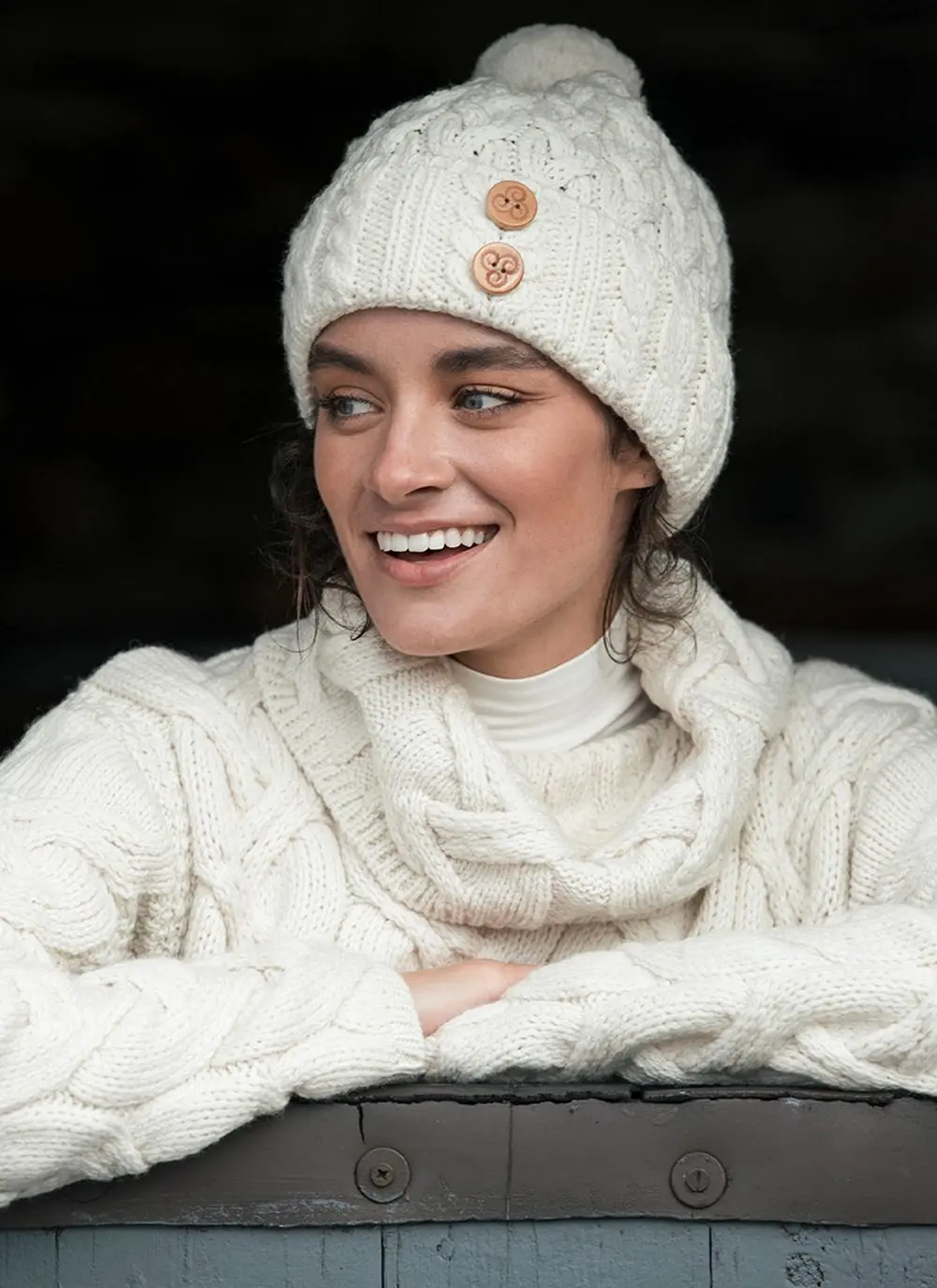 Supersoft Merino Wool Pom Pom Hat