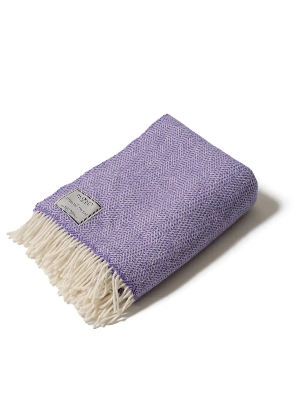 Sweet Violet Wool Cashmere Throw