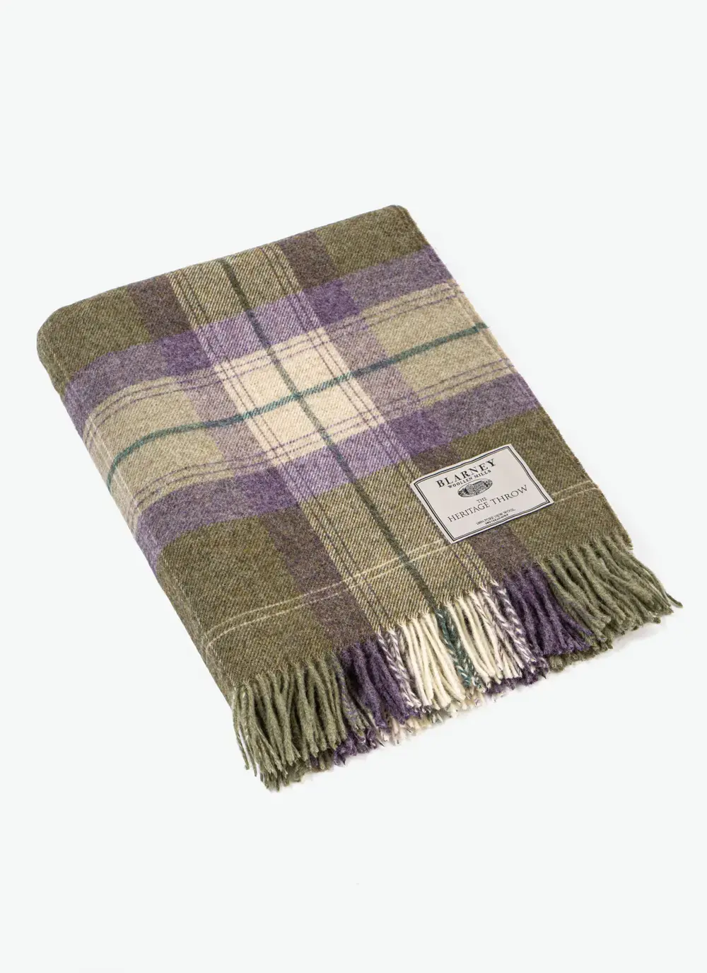 Heather Plaid Highland Wool Throw 