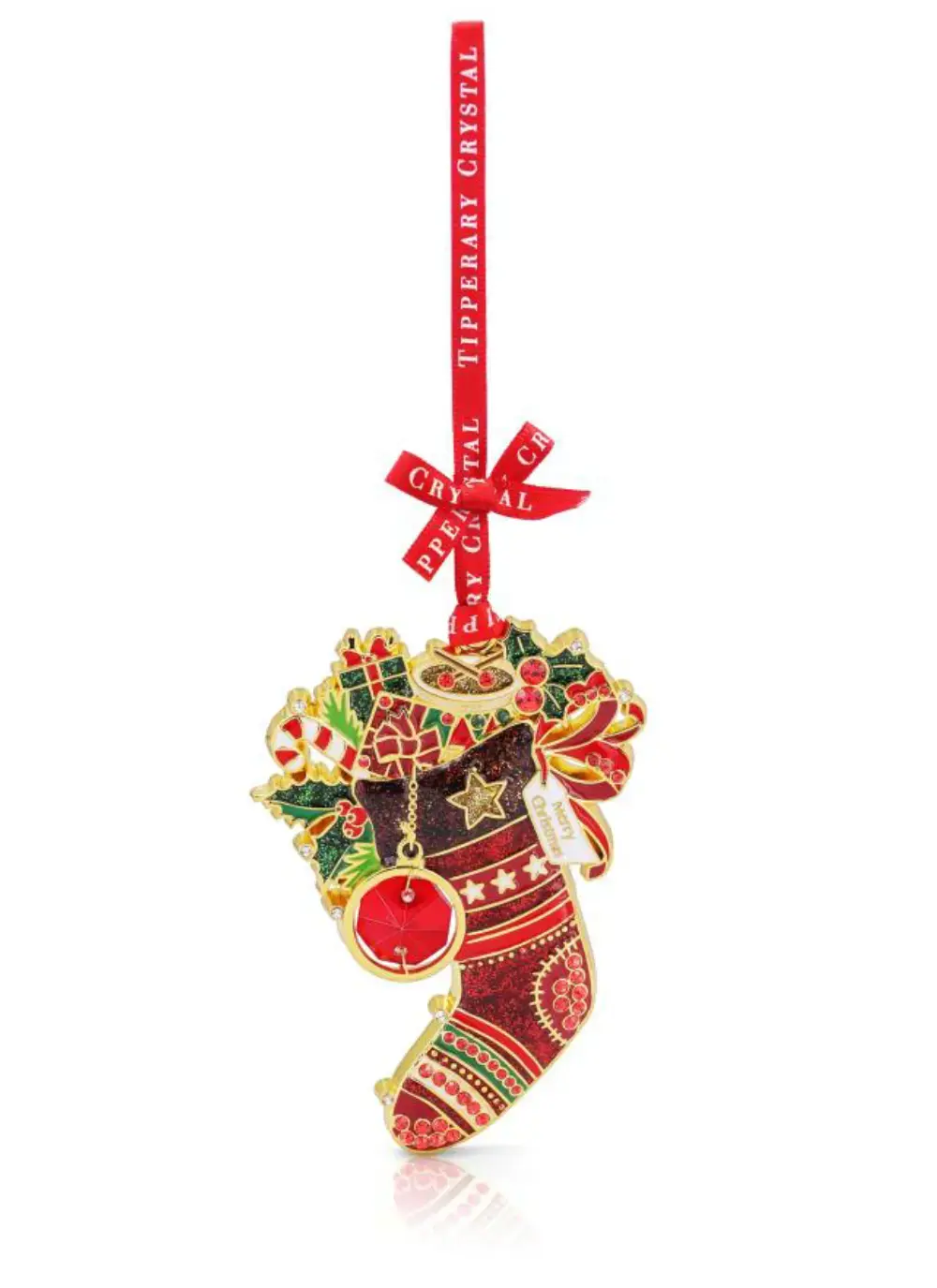 Tipperary Crystal Stocking Gem Decoration