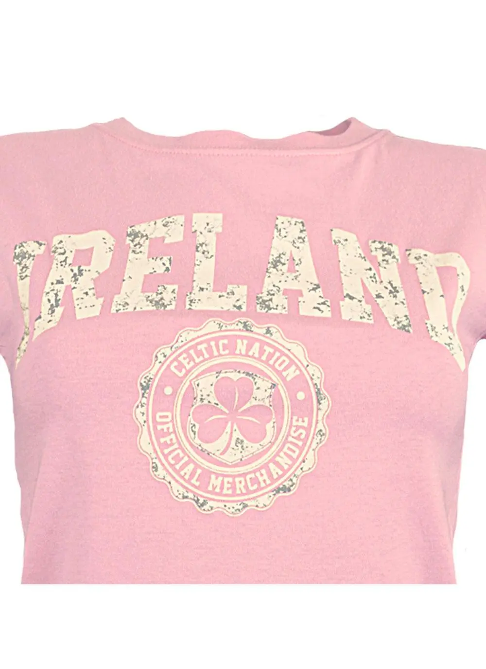 Women's Fitted Pink Celtic Ireland T-Shirt