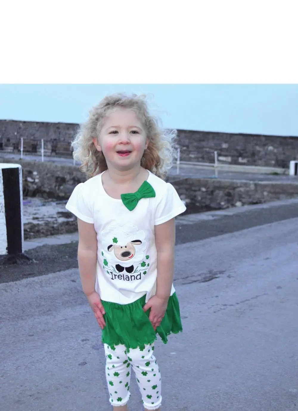 Sheep Dress and Leggings Set