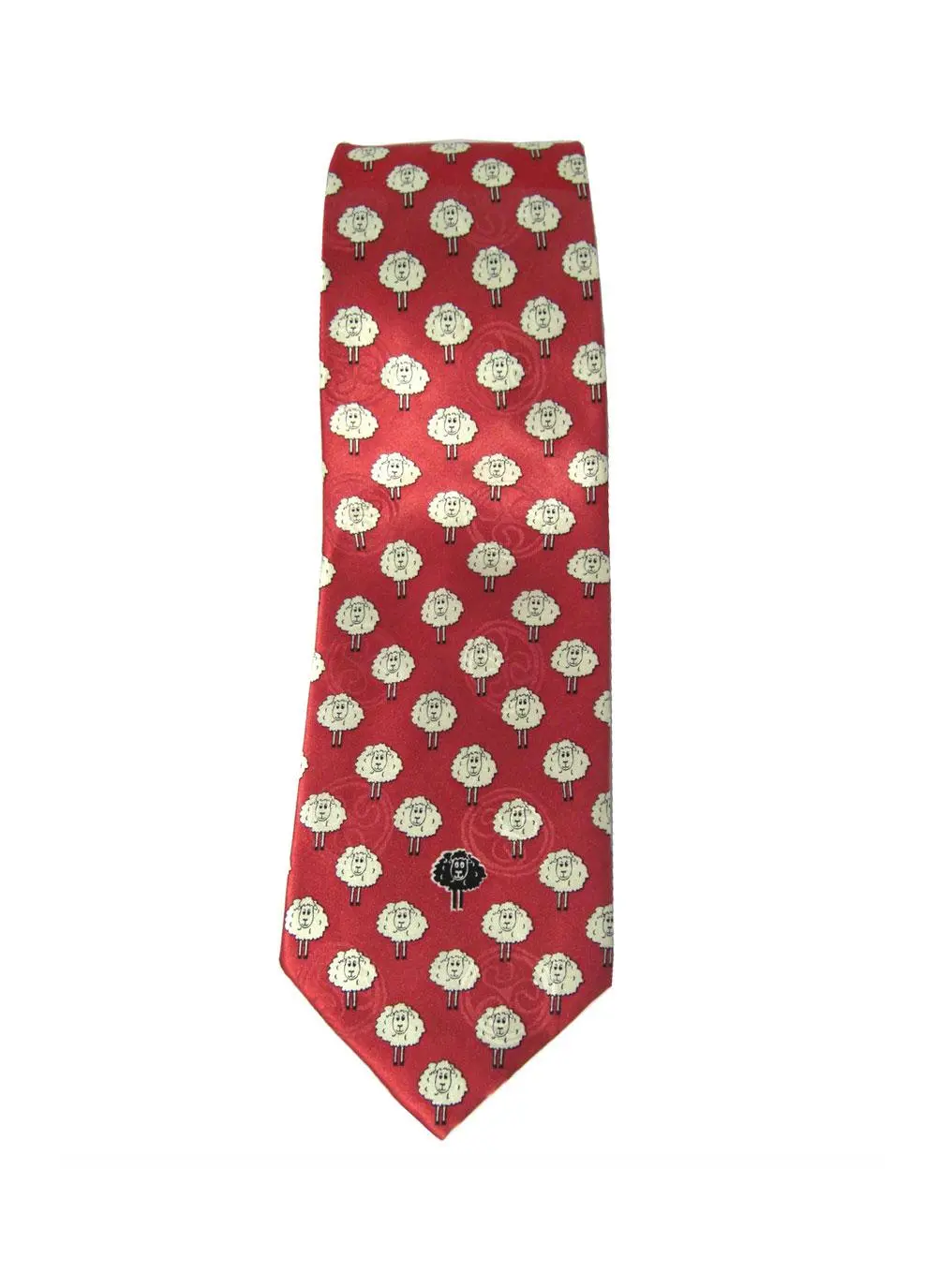 Sheep Silk Tie Red