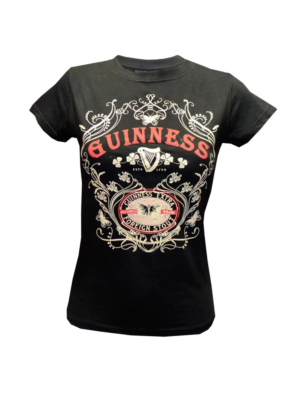 Guinness Black Butterfly T-Shirt