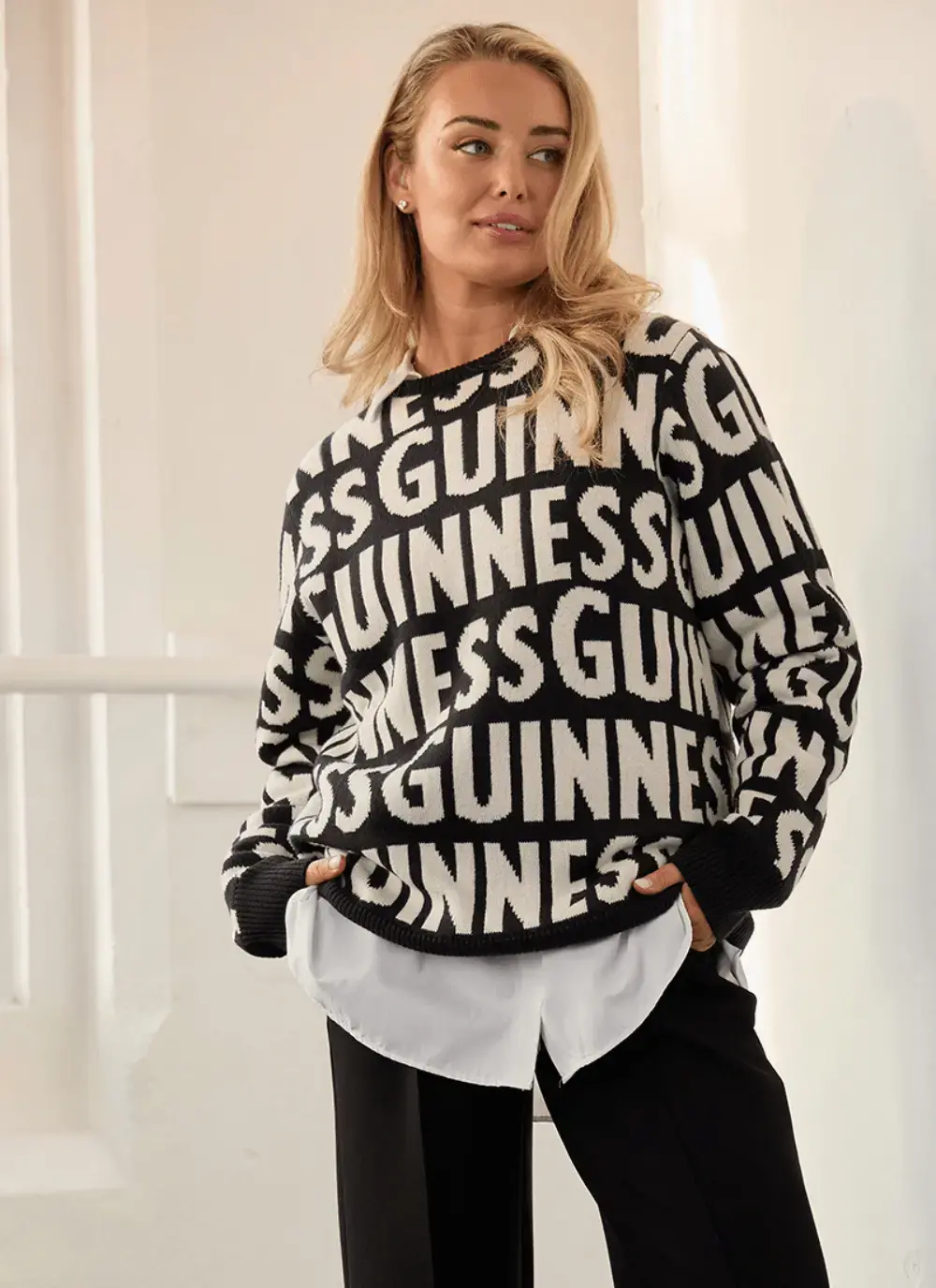 Guinness Chunky Word Sweater