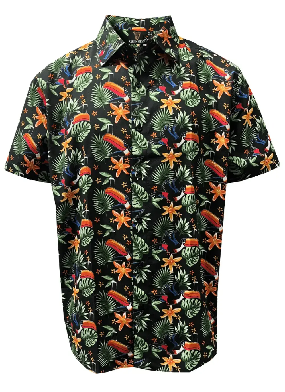 Guinness Toucan Hawaiian Print Shirt