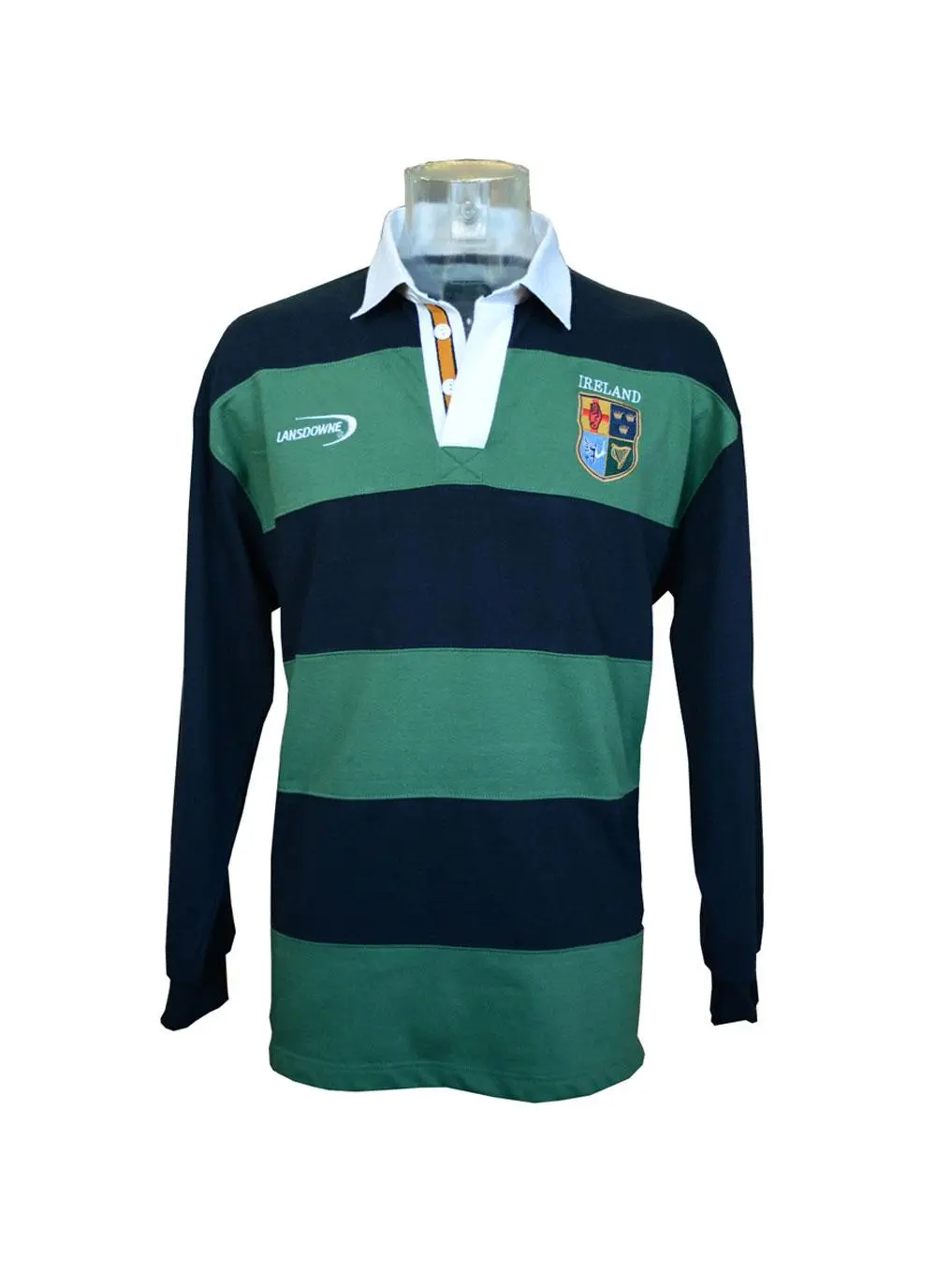 Men's Ireland Rugby Striped Polo Shirt
