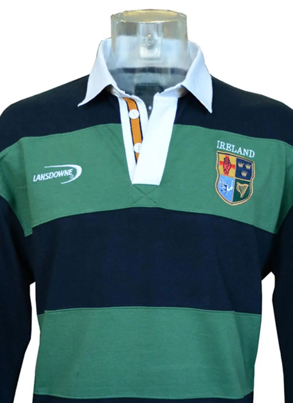 Men's Ireland Rugby Striped Polo Shirt