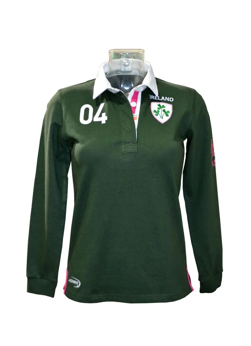 Detecteren Purper Specimen Ladies Ireland Rugby Green Polo Shirt | Blarney