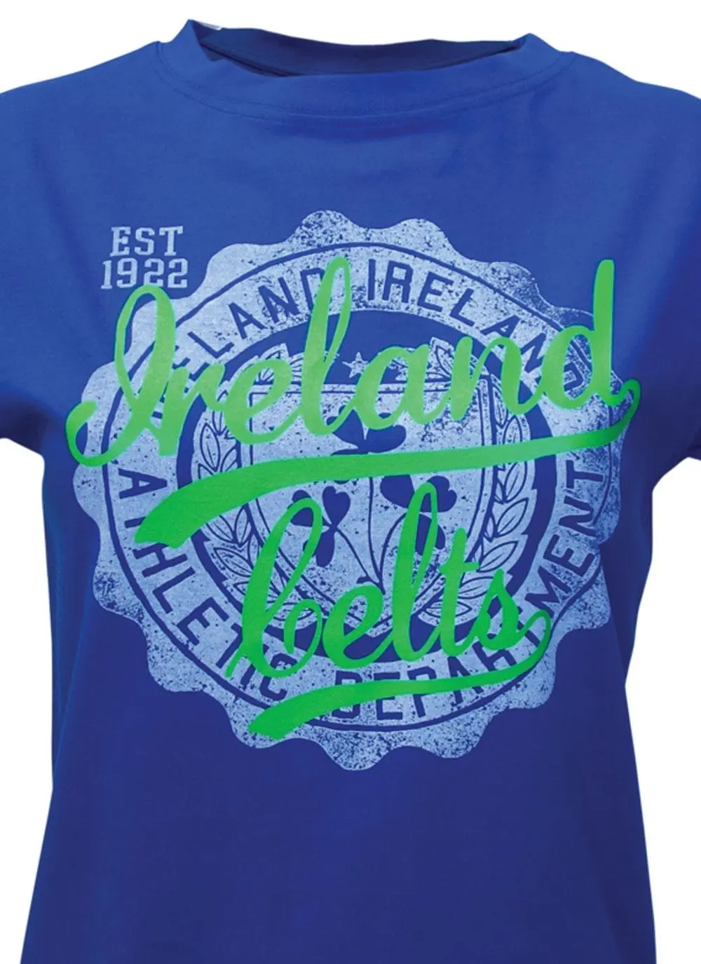 Ladies Blue Celtic Stamp T-Shirt