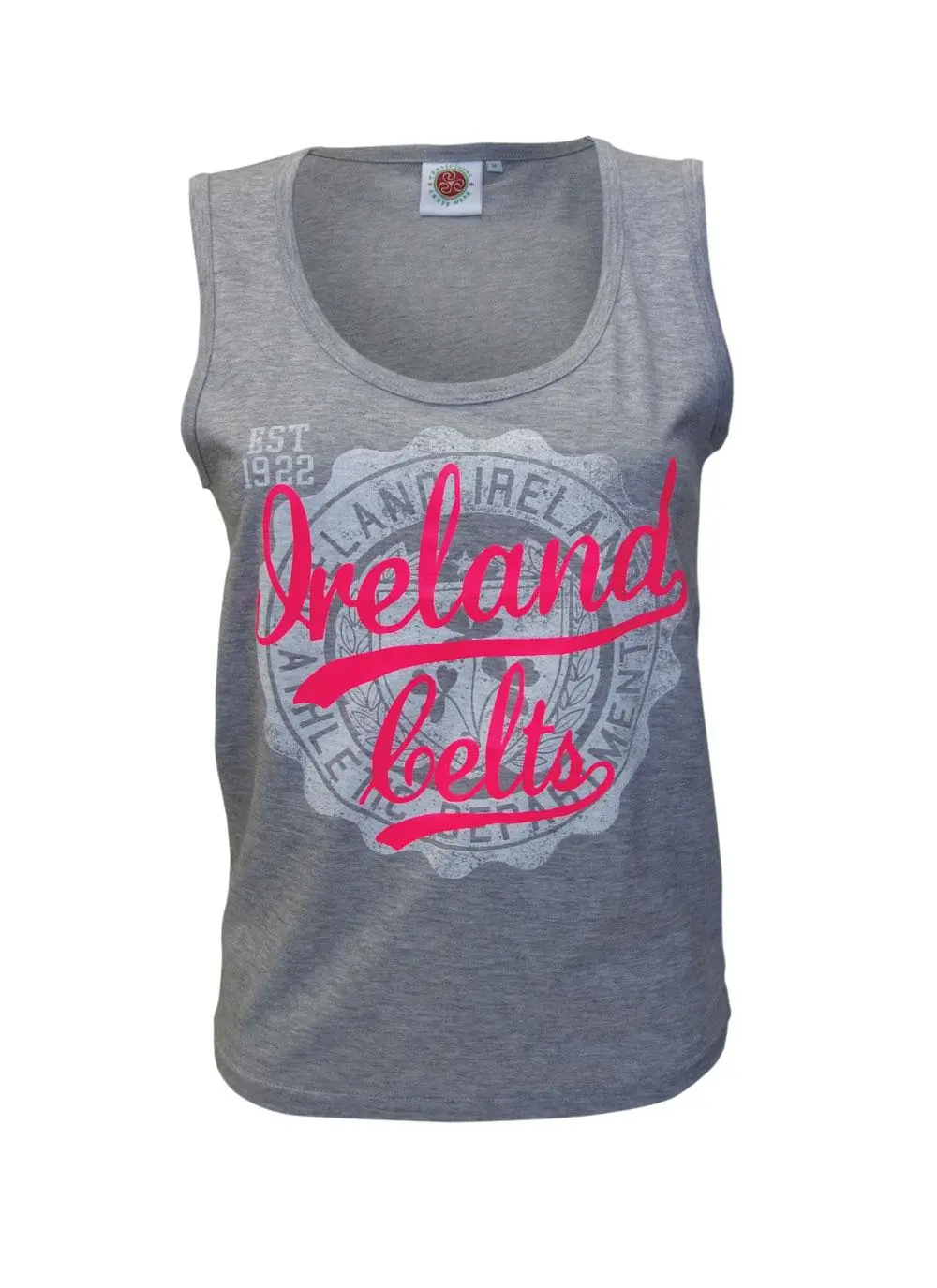 Ladies Gray Celtic Stamp Vest