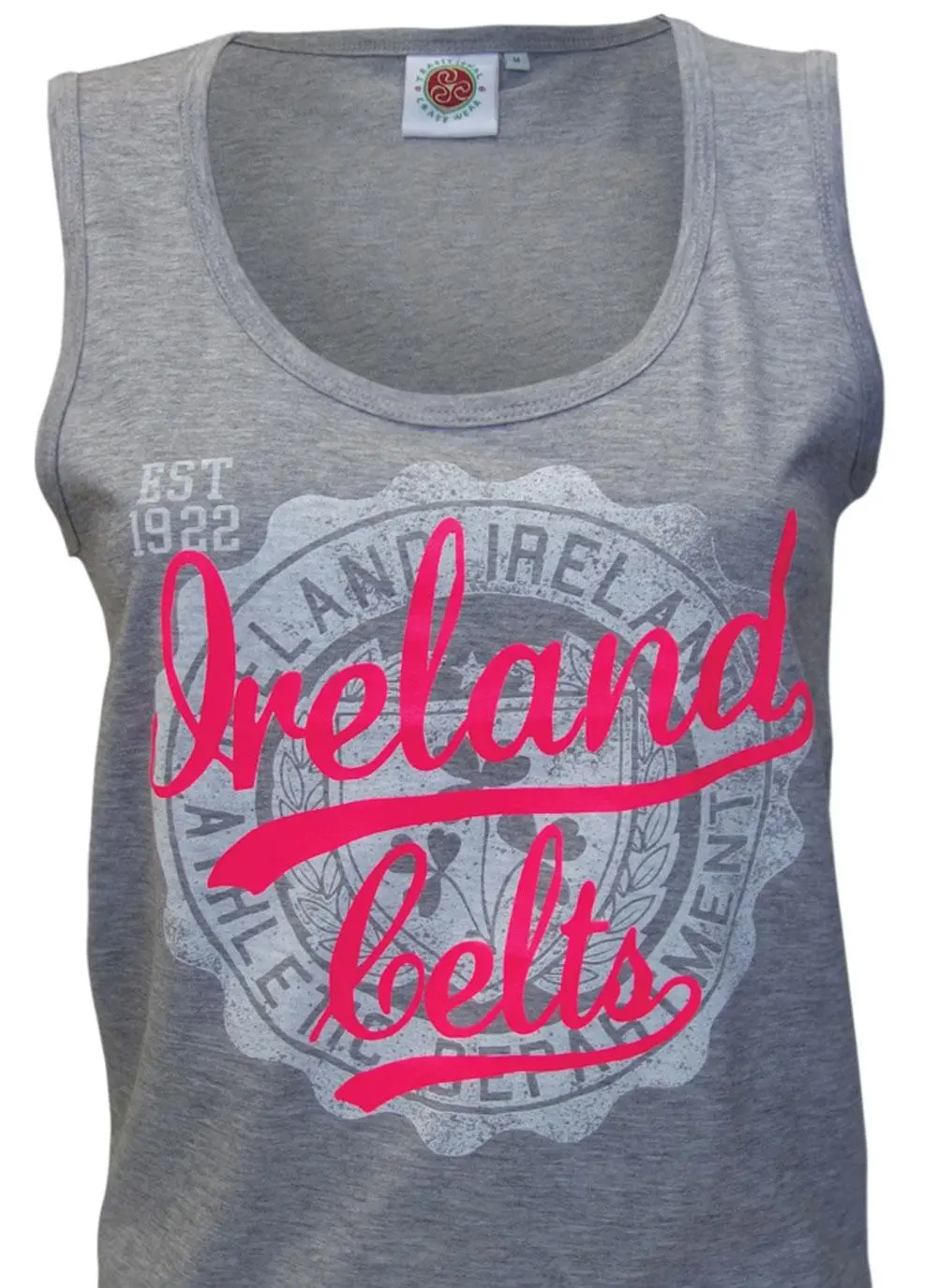 Ladies Gray Celtic Stamp Vest
