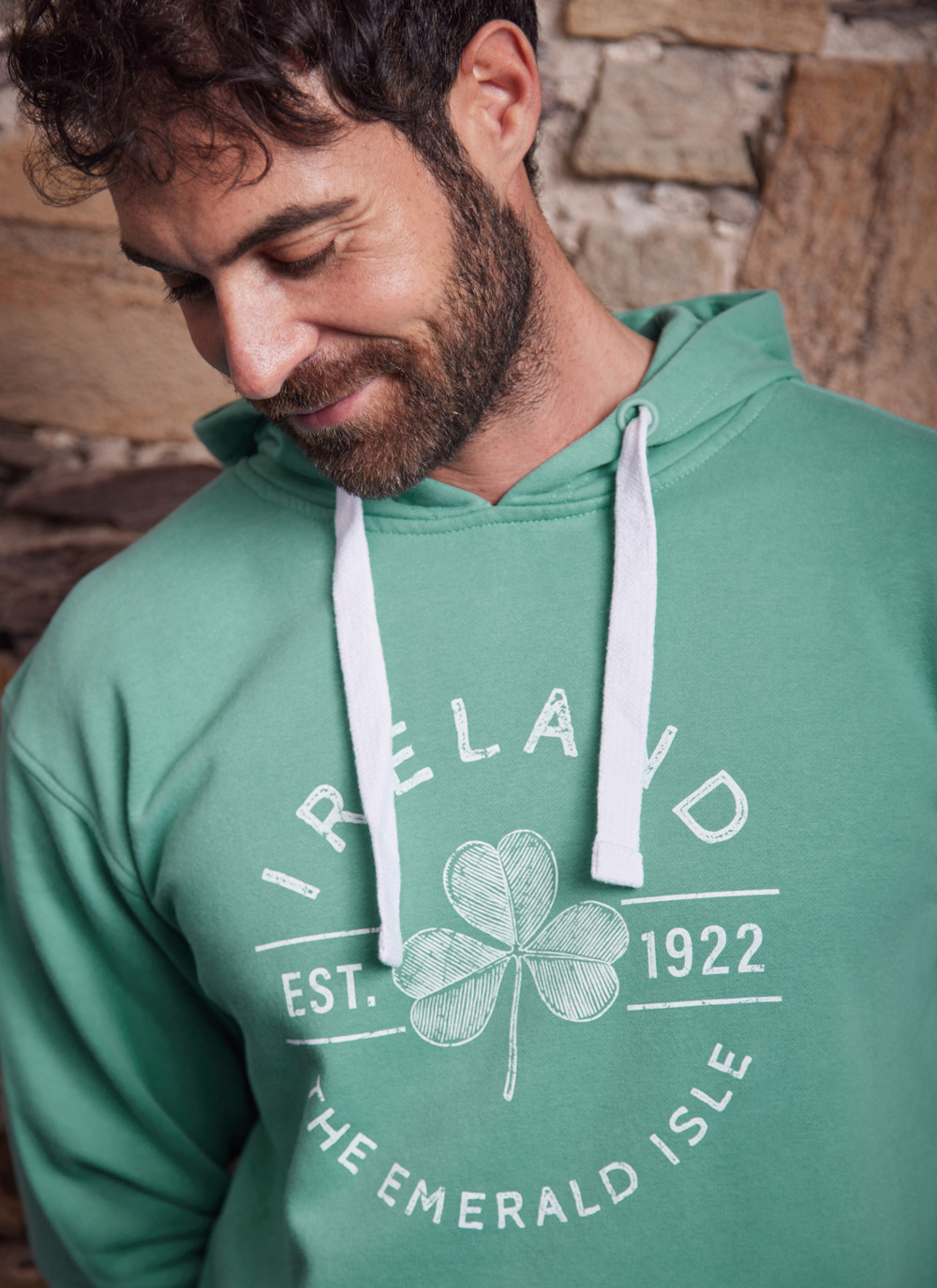 Unisex Ireland Est. 1922 Shamrock Hoodie 