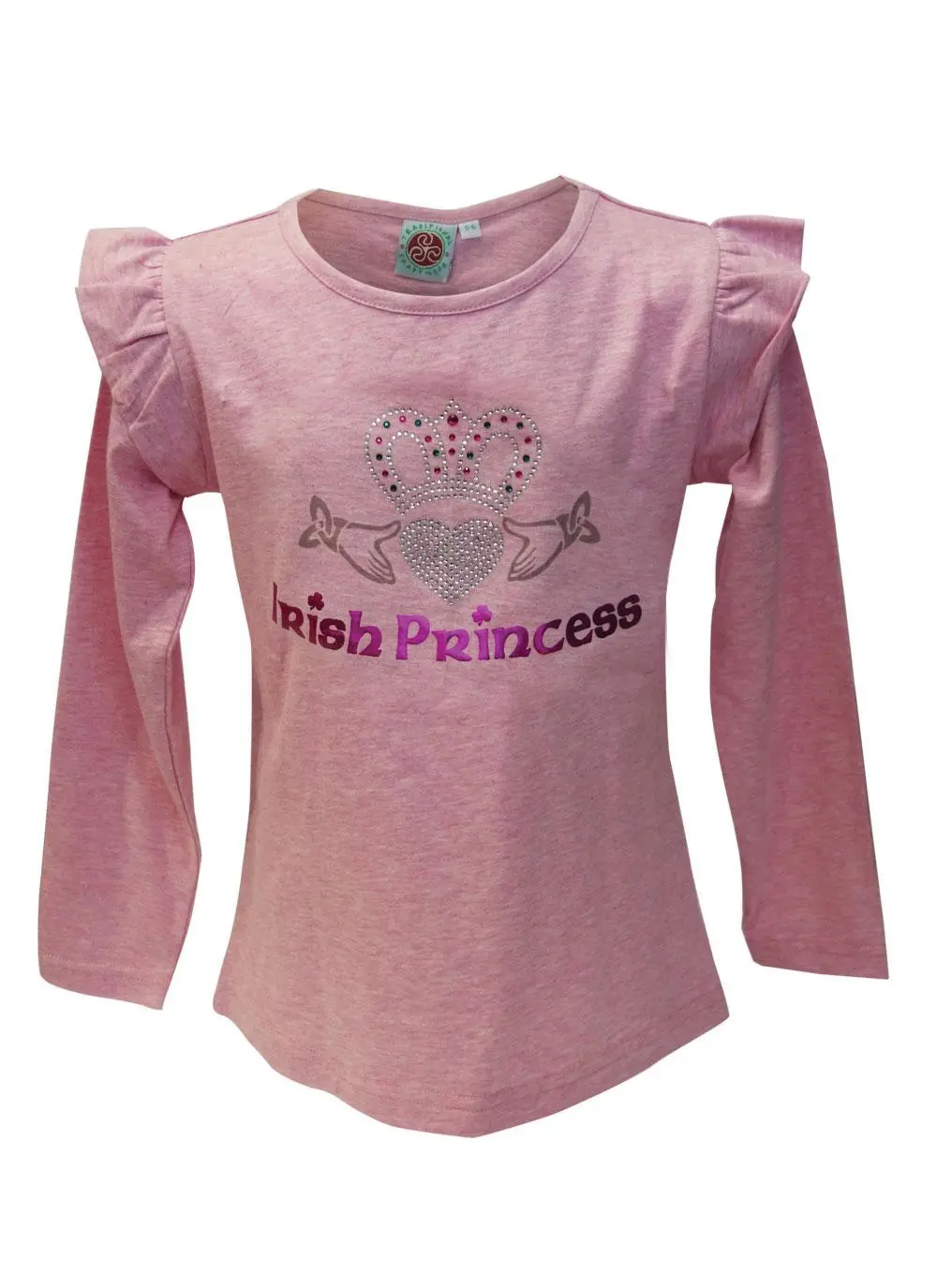 Girls Irish Princess Long Sleeve T-Shirt