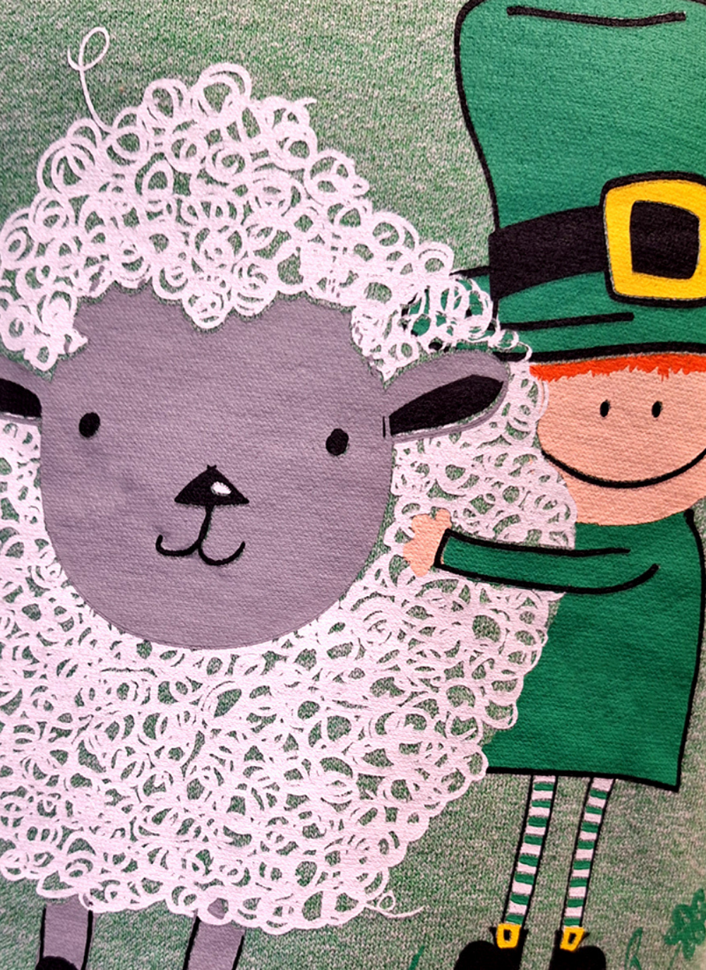 Kids Sheep Leprechaun Sweatshirt 