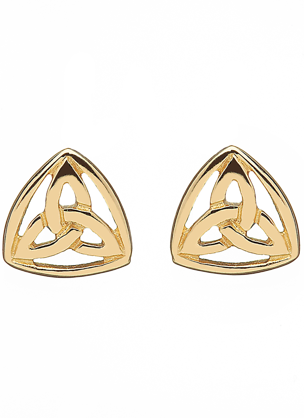 10ct Gold Trinity Knot Earrings | Blarney
