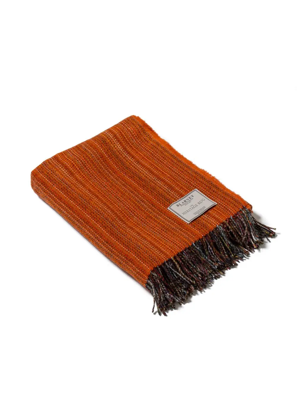 Tangerine Tweed Wool Throw