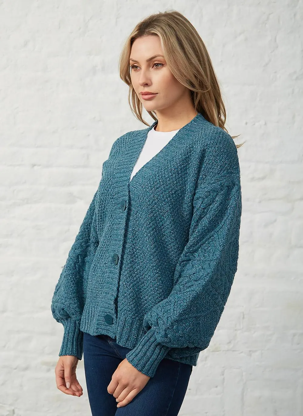 Thistle Cable Knit Sleeve Cardigan
