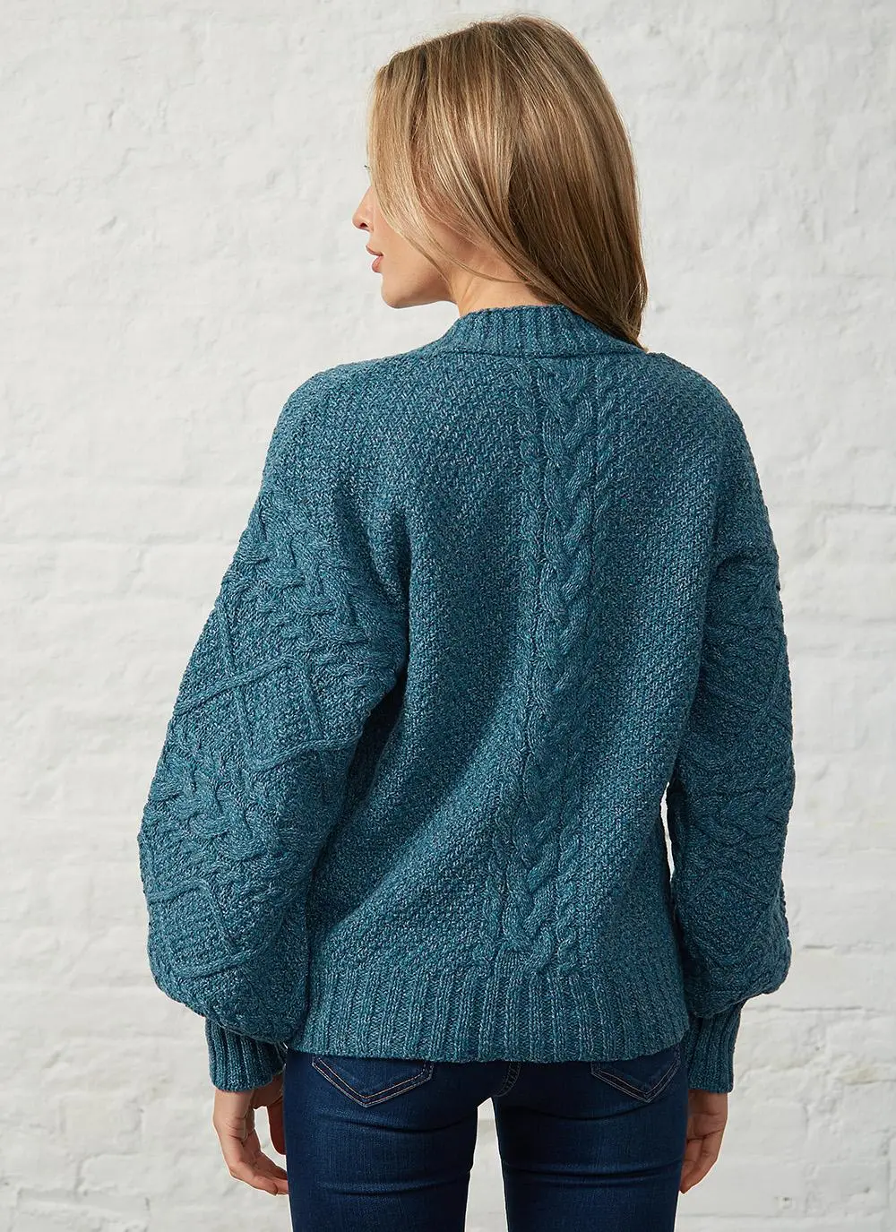 Thistle Cable Knit Sleeve Cardigan