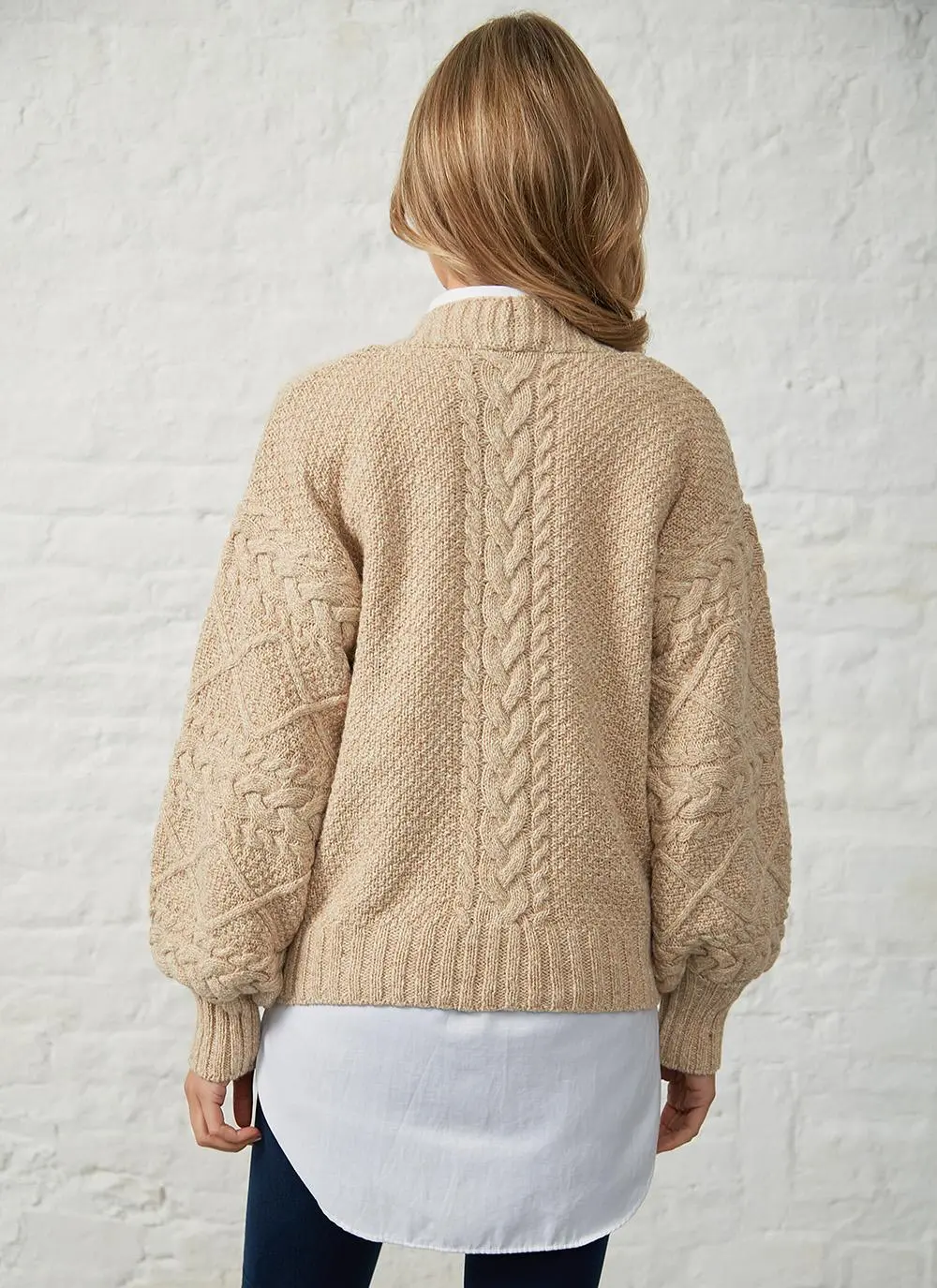Thistle Cable Knit Sleeve Cardigan