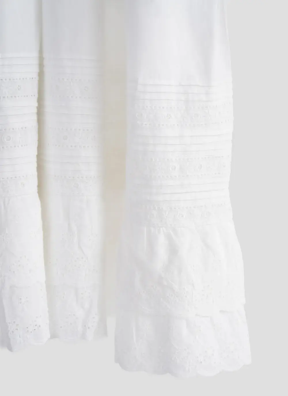 White Embroidered Christening Gown