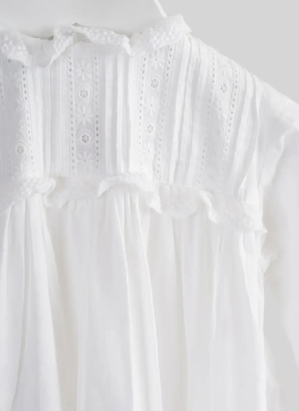 White Embroidered Christening Gown