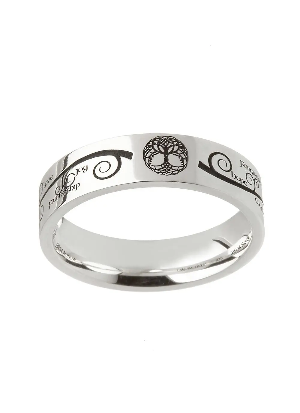 Tree of Life Etched Ring