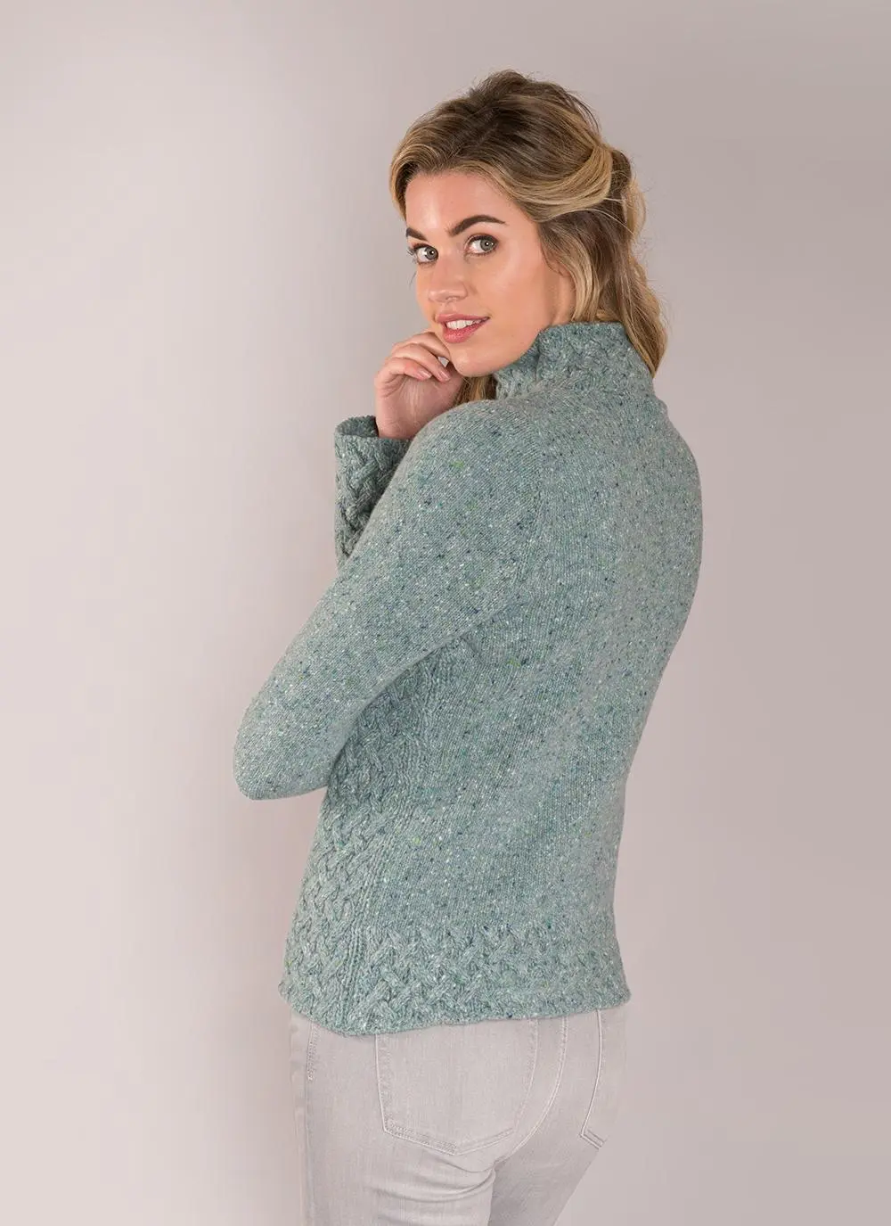 Wool Cashmere Trellis Sweater