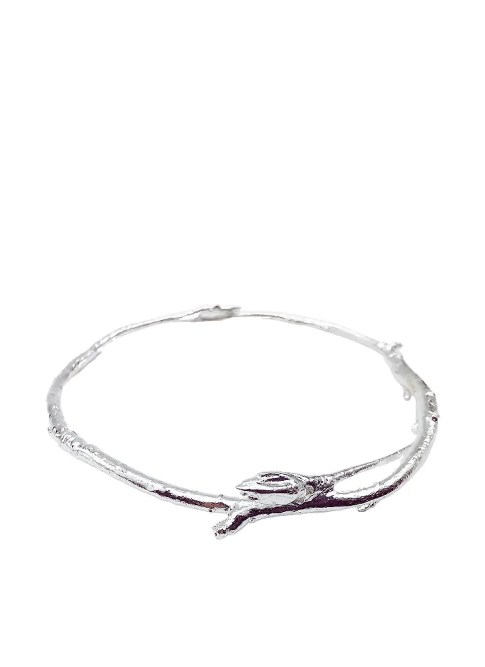 Sterling Silver Twig Bangle 
